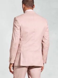 Brook Taverner Pink Textured Occasion Suit Jacket