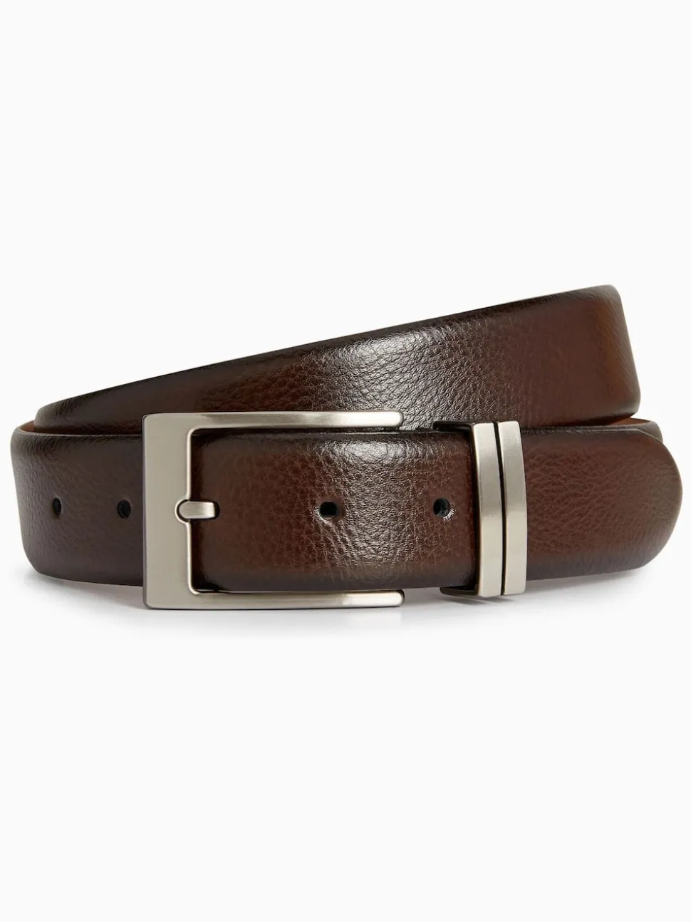 Brown 100% leather Signature Belt