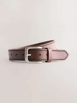 Brown Casual Leather Belt