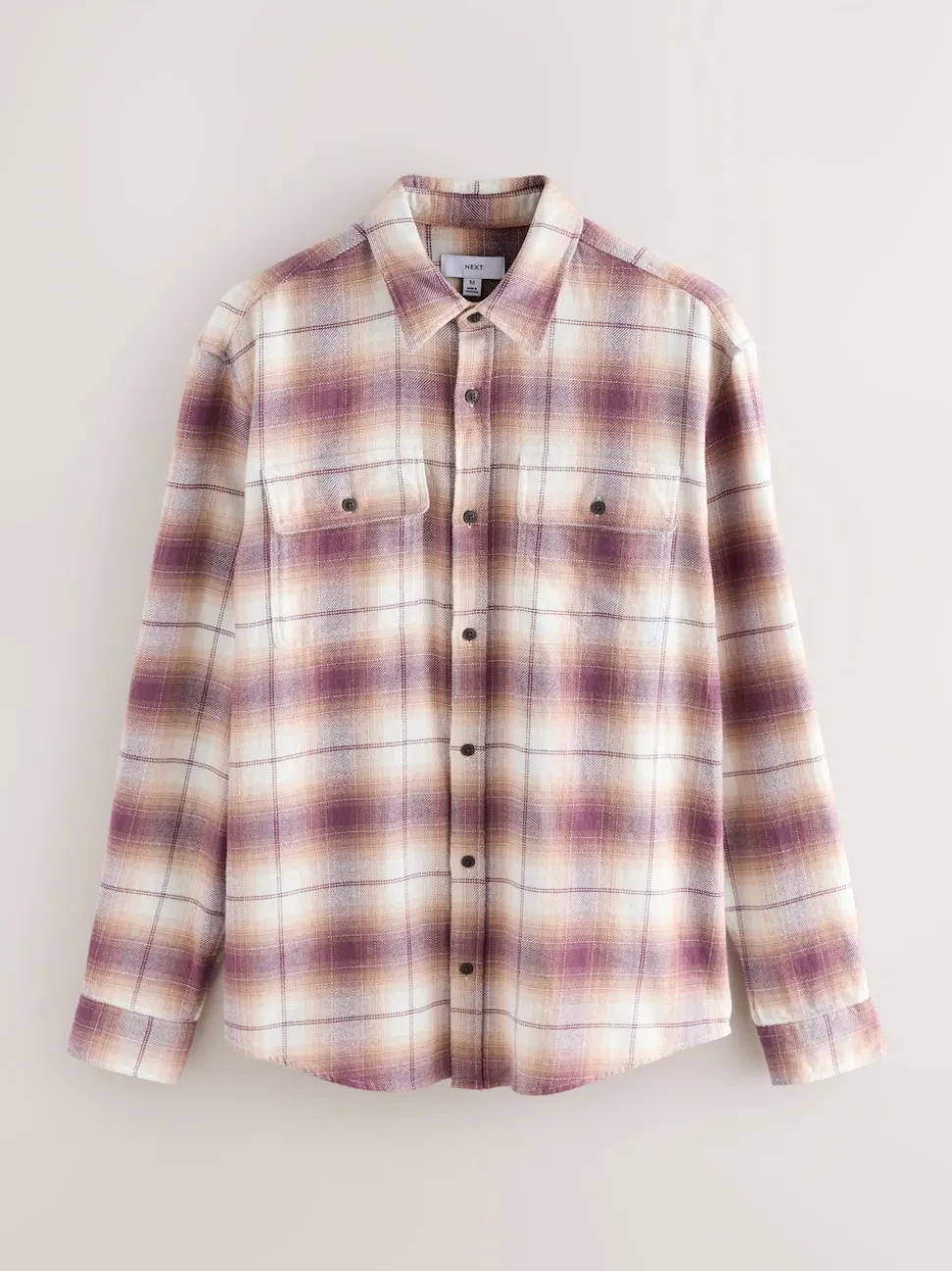 Brown Check Long Sleeve Shirt