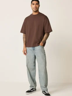 Brown Chocolate Boxy Heavyweight T-Shirt