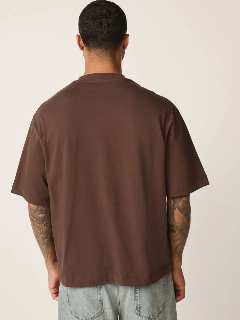 Brown Chocolate Boxy Heavyweight T-Shirt