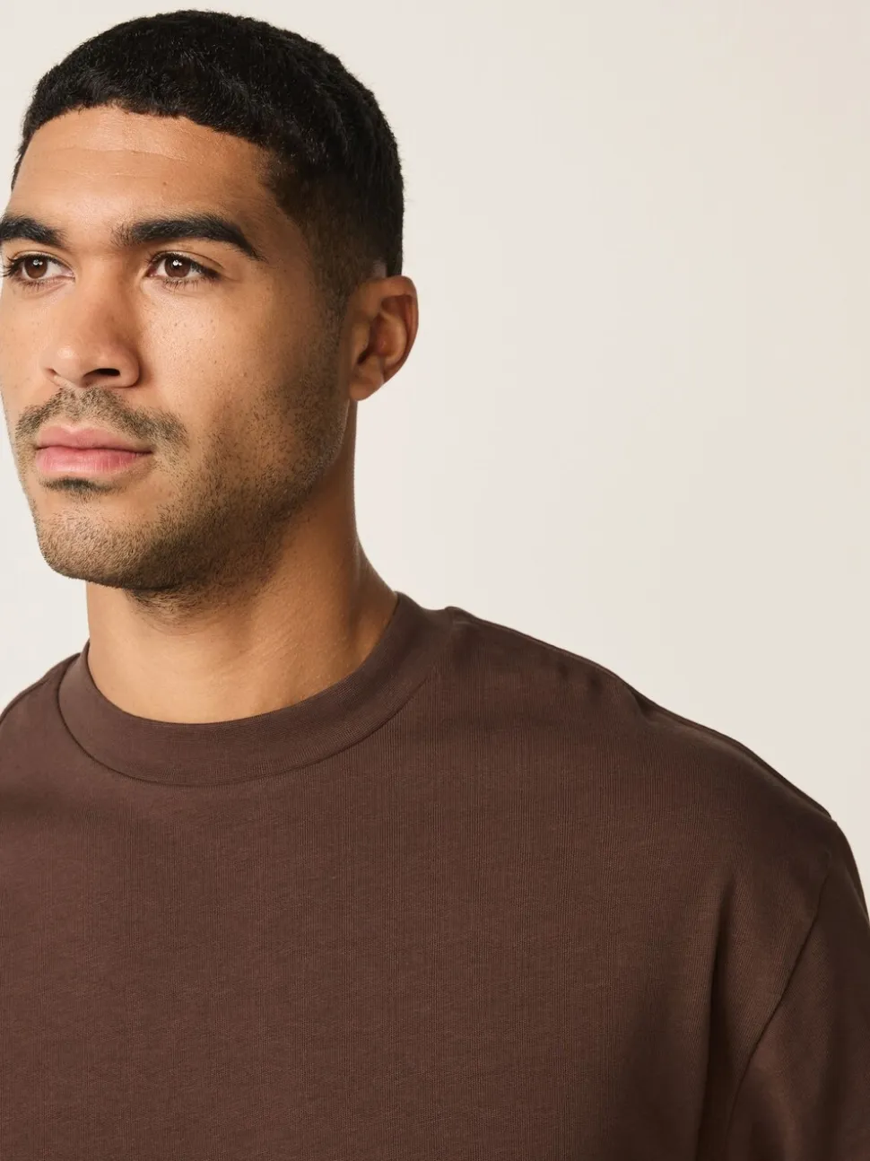 Brown Chocolate Boxy Heavyweight T-Shirt