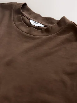 Brown Chocolate Boxy Heavyweight T-Shirt