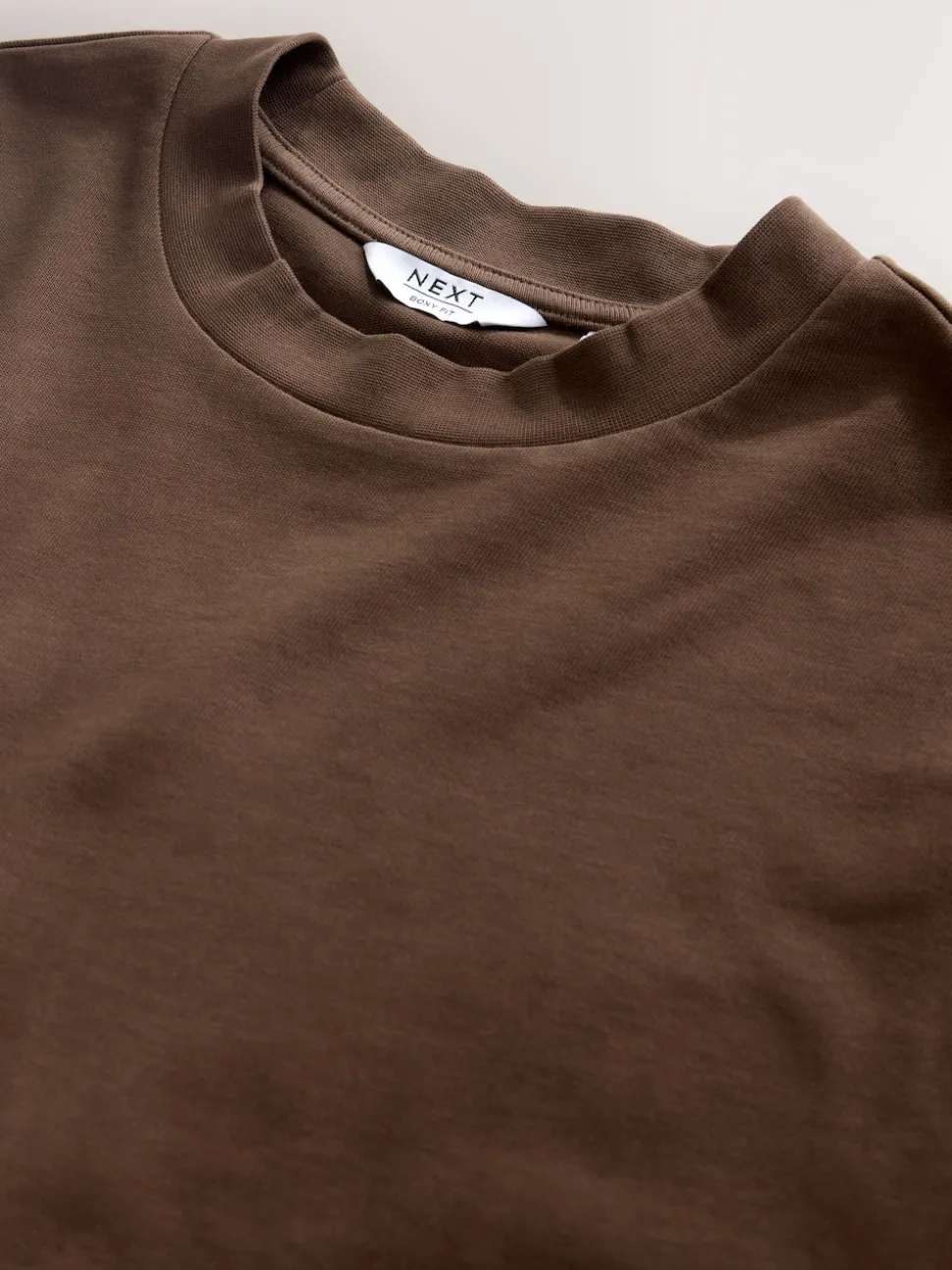Brown Chocolate Boxy Heavyweight T-Shirt
