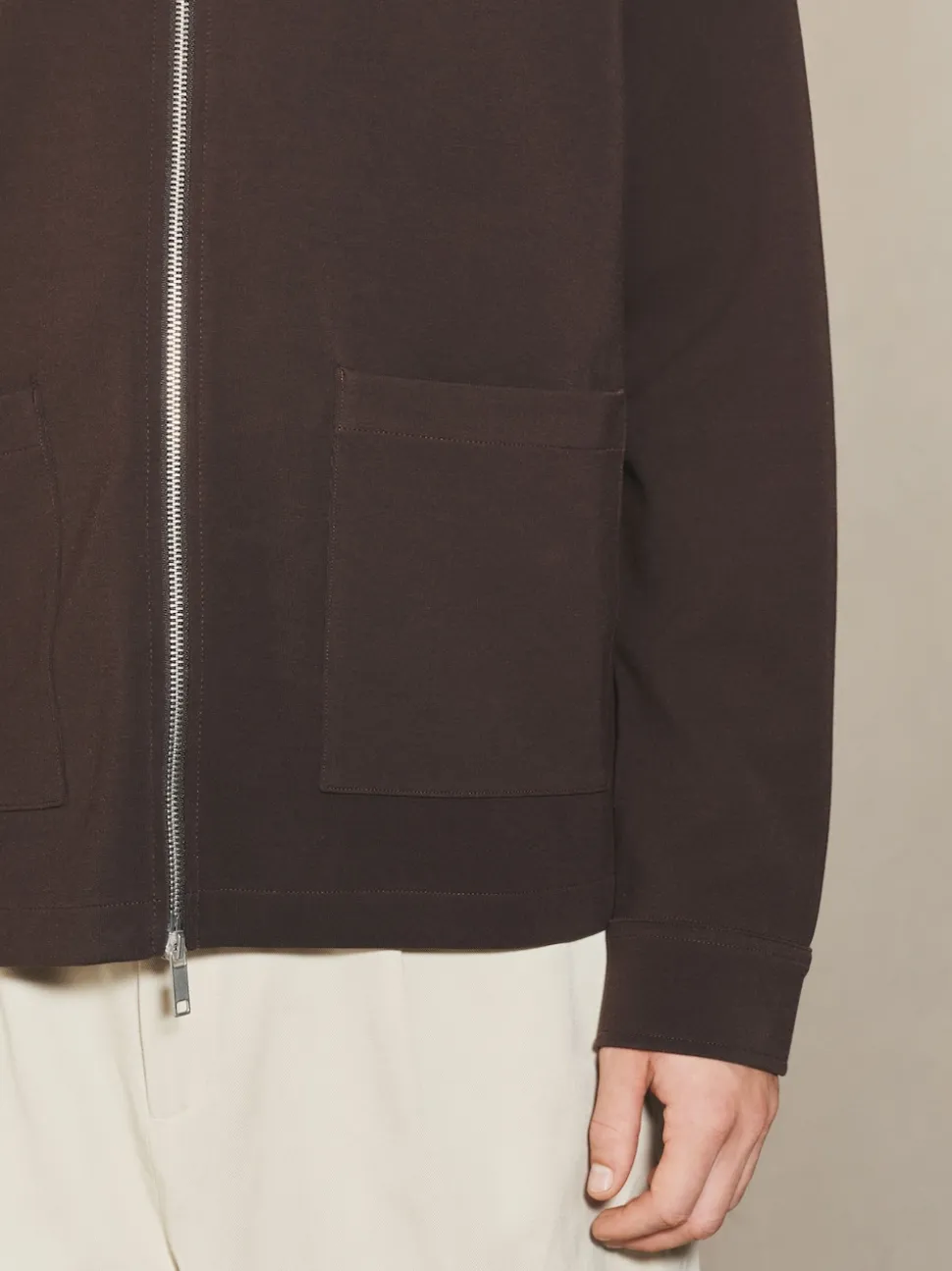 Brown Chocolate EDIT Long Sleeve Shacket