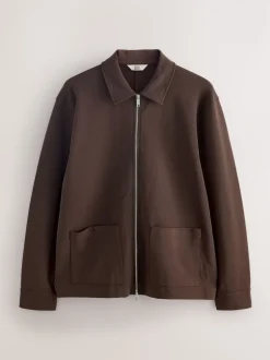 Brown Chocolate EDIT Long Sleeve Shacket