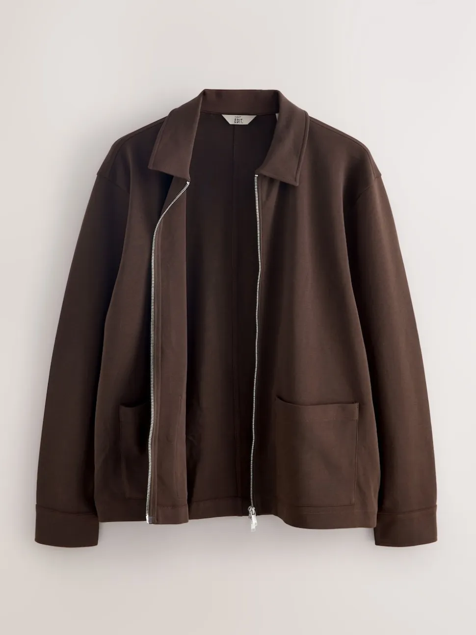 Brown Chocolate EDIT Long Sleeve Shacket