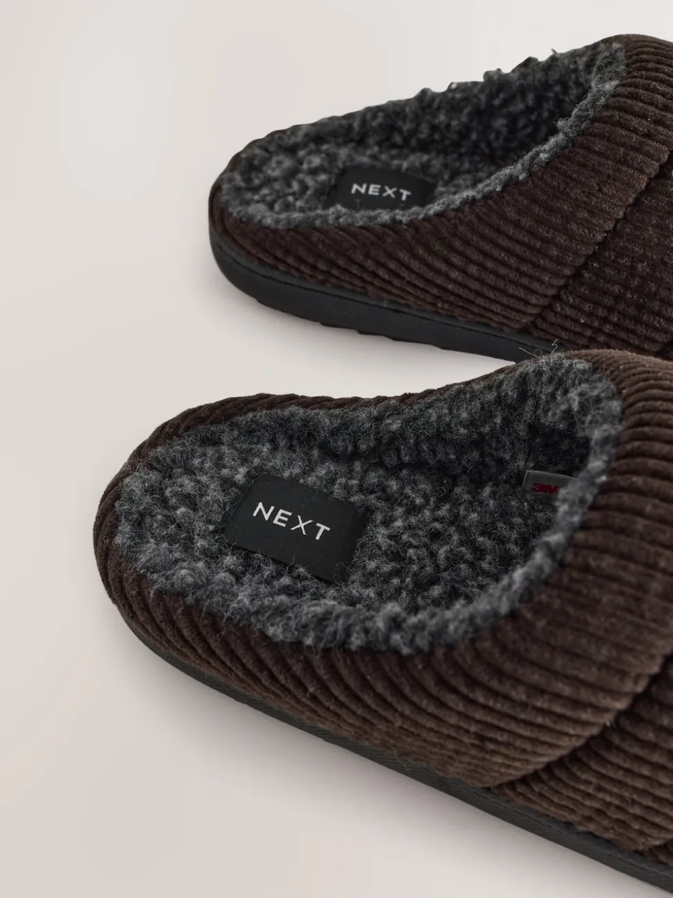 Brown Cord Mule Slippers