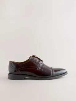 Brown Derby Toe Cap Shoes