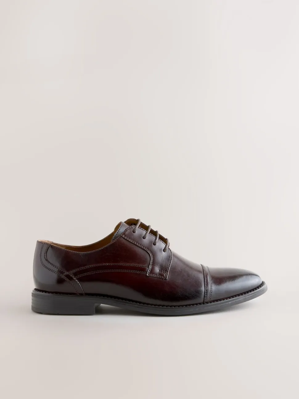 Brown Derby Toe Cap Shoes