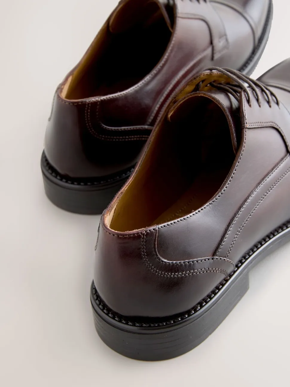 Brown Derby Toe Cap Shoes