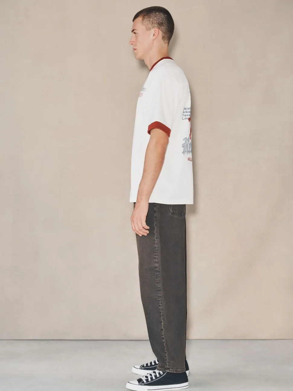 Brown EDIT Barrel Fit Jeans