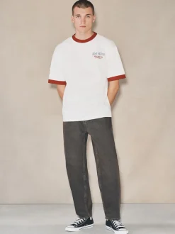 Brown EDIT Barrel Fit Jeans