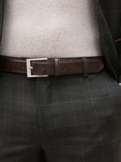 Brown Faux Leather Belt