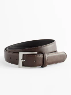 Brown Faux Leather Belt
