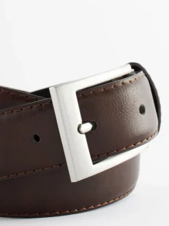 Brown Faux Leather Belt