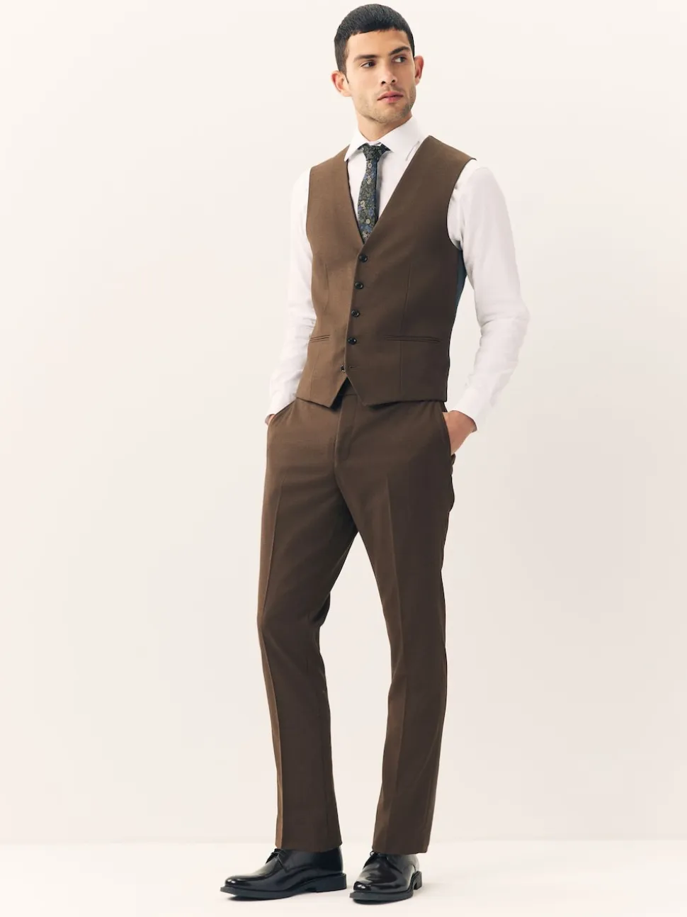 Brown Flannel Suit Waistcoat