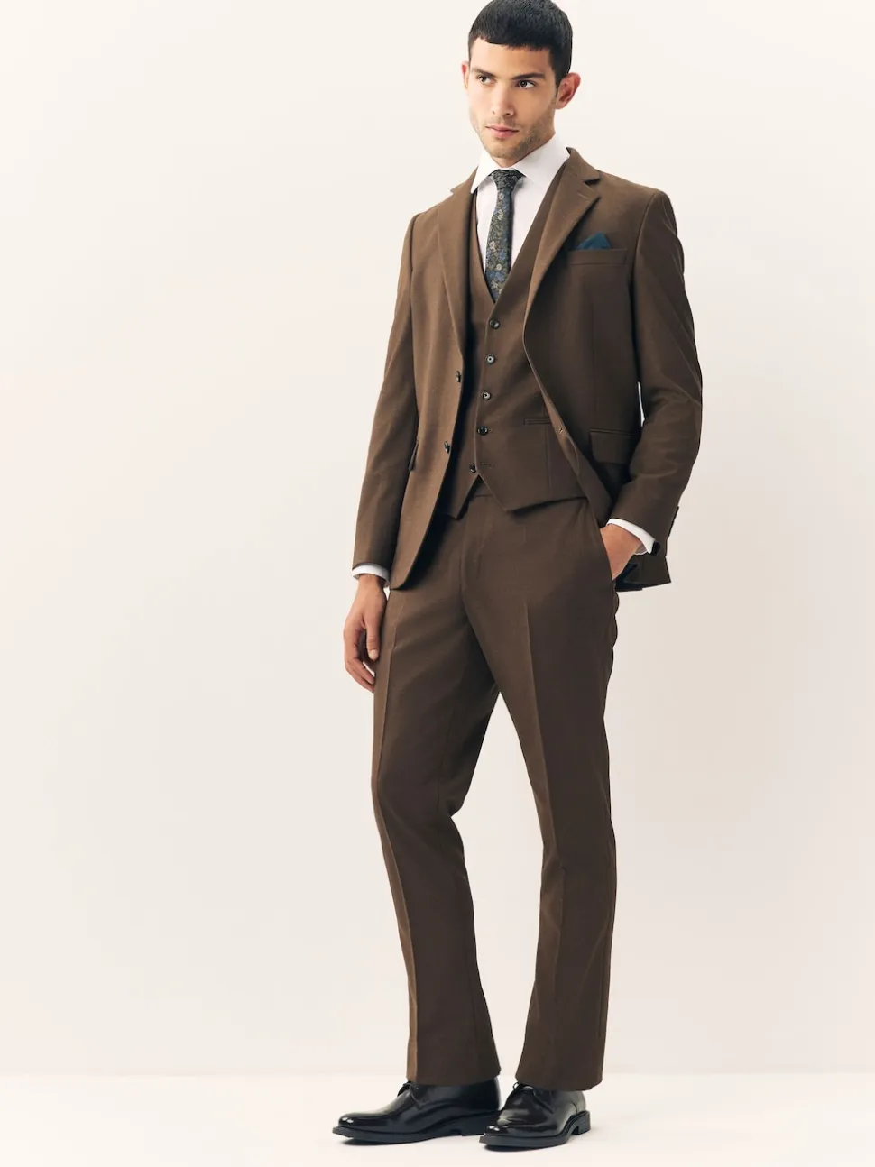 Brown Flannel Suit Waistcoat