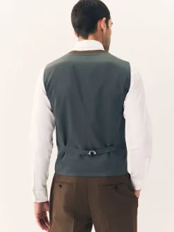 Brown Flannel Suit Waistcoat
