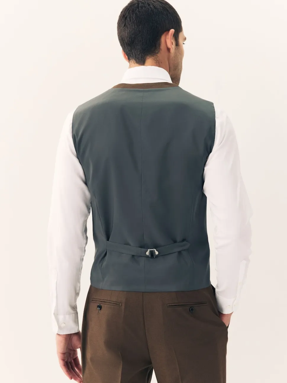 Brown Flannel Suit Waistcoat