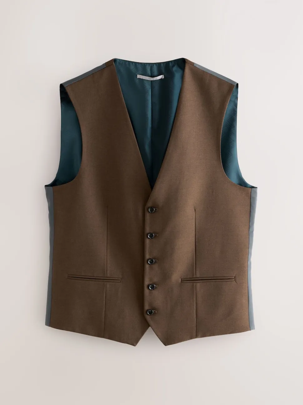 Brown Flannel Suit Waistcoat
