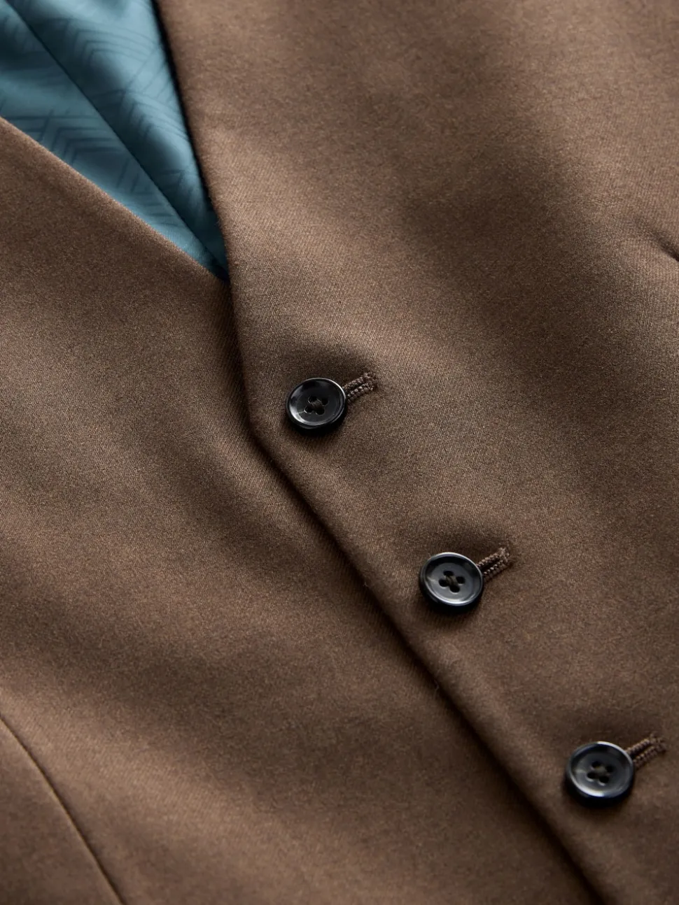 Brown Flannel Suit Waistcoat