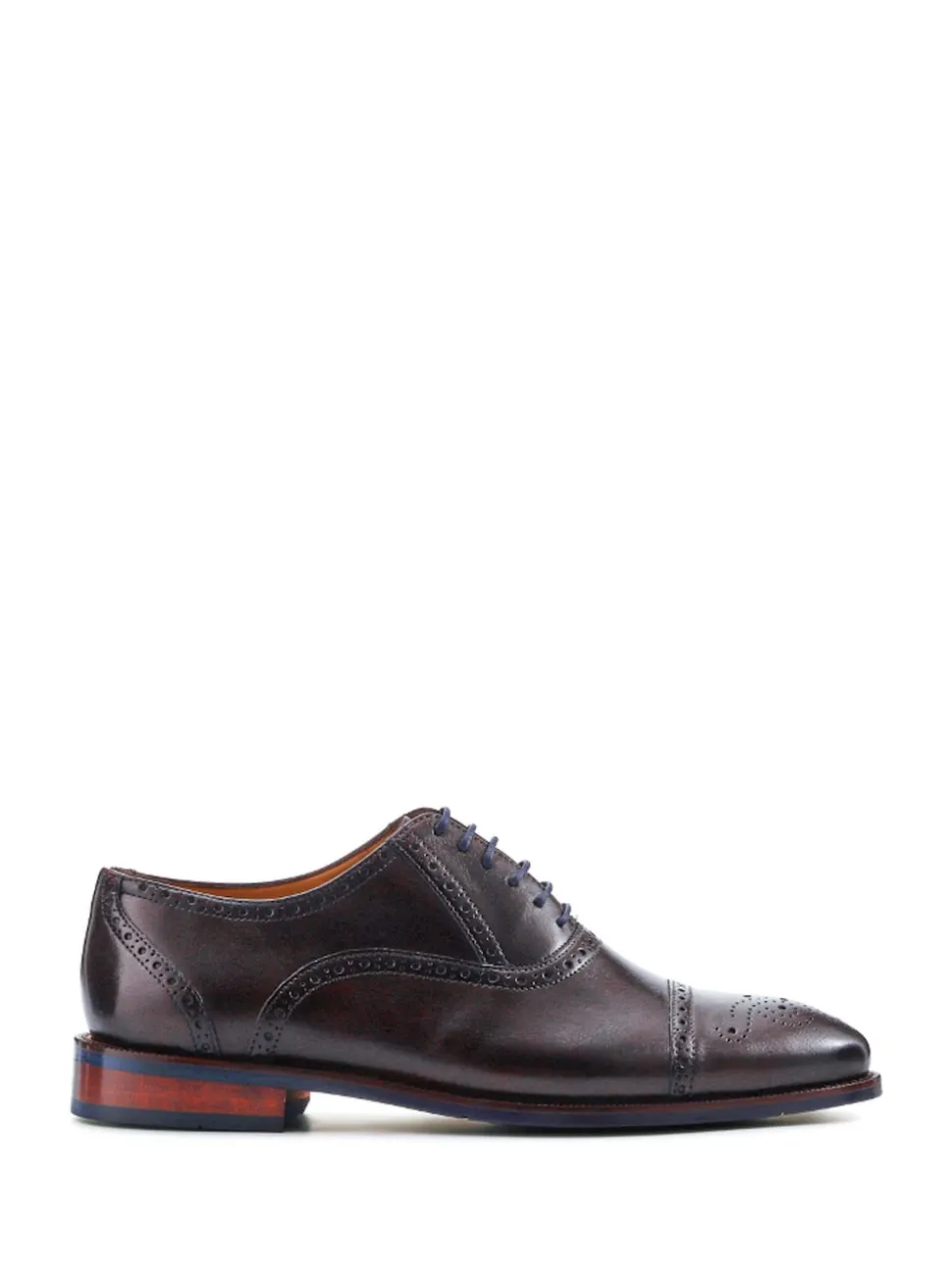 Brown Gents Leather Lace Wide Fit Smart Shoes