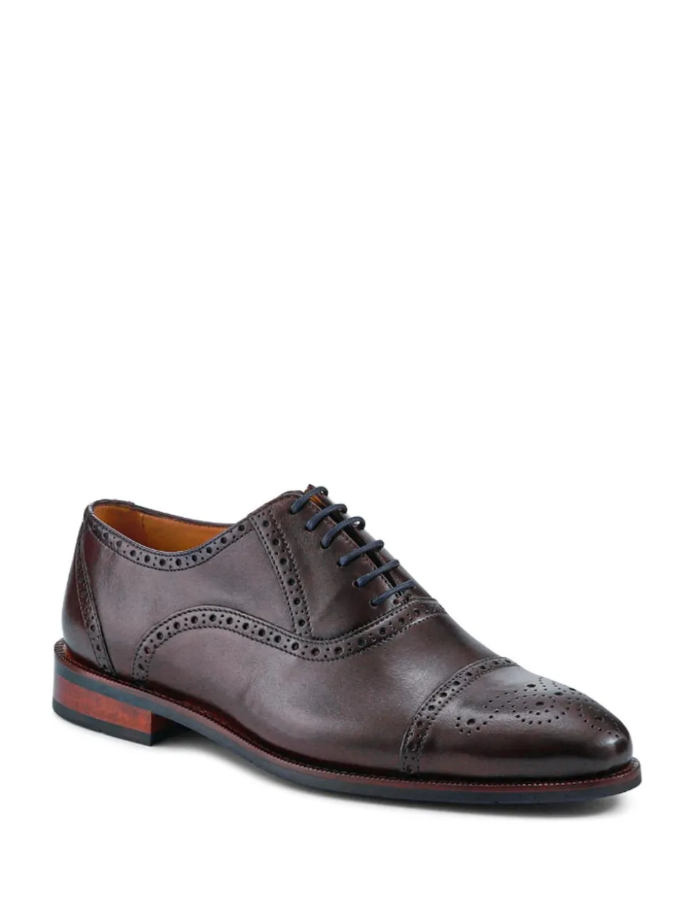 Brown Gents Leather Lace Wide Fit Smart Shoes