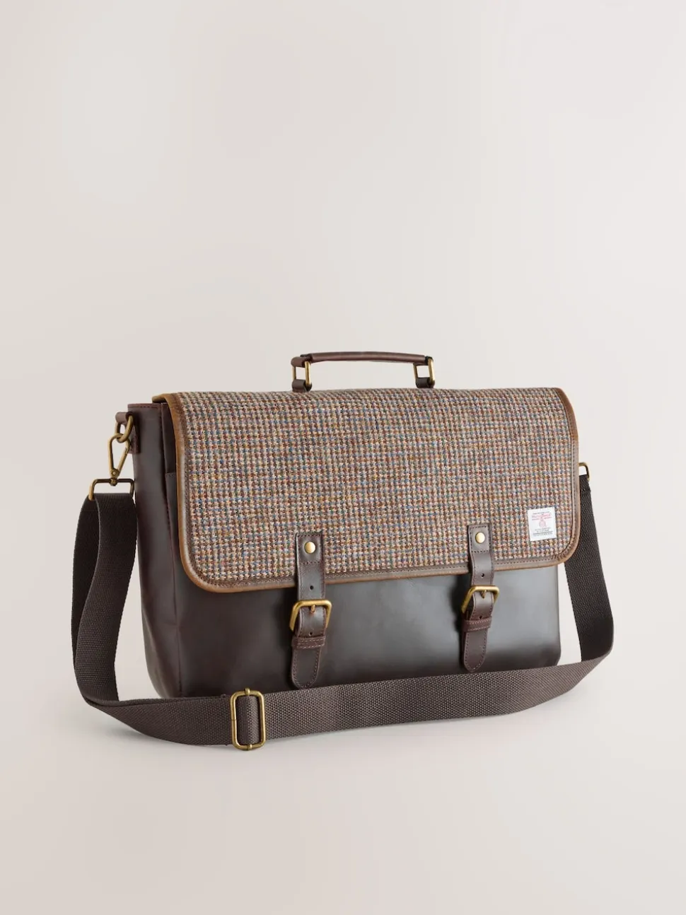 Brown Harris Tweed Messenger