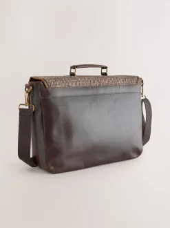 Brown Harris Tweed Messenger