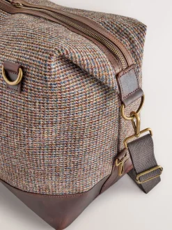 Brown Harris Tweed Weekend Holdall Bag