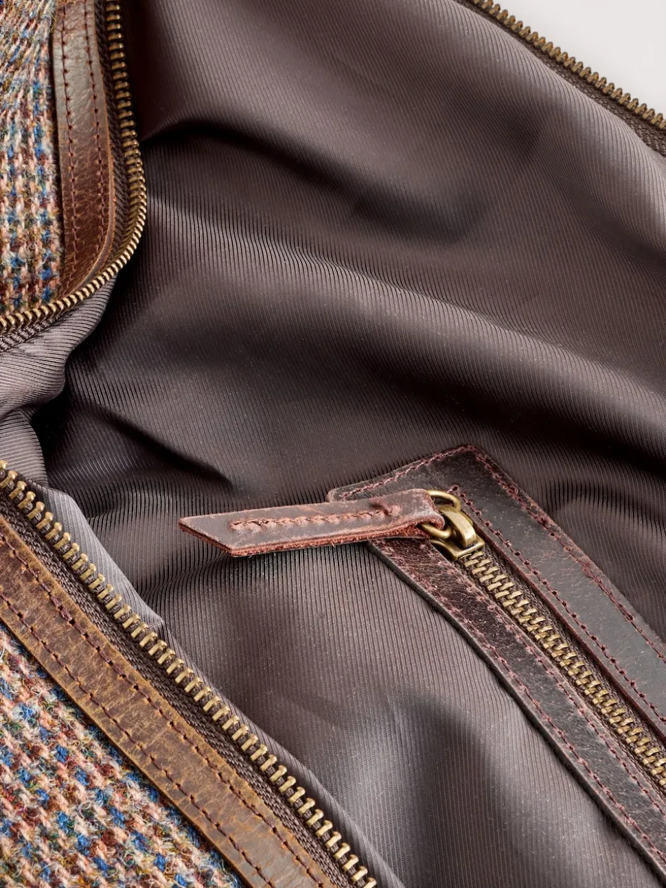Brown Harris Tweed Weekend Holdall Bag