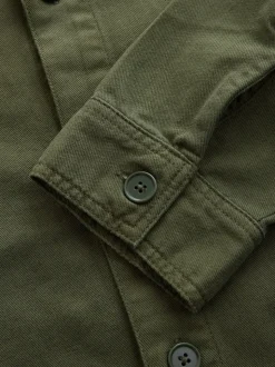 Brown Hem Pocket Shacket