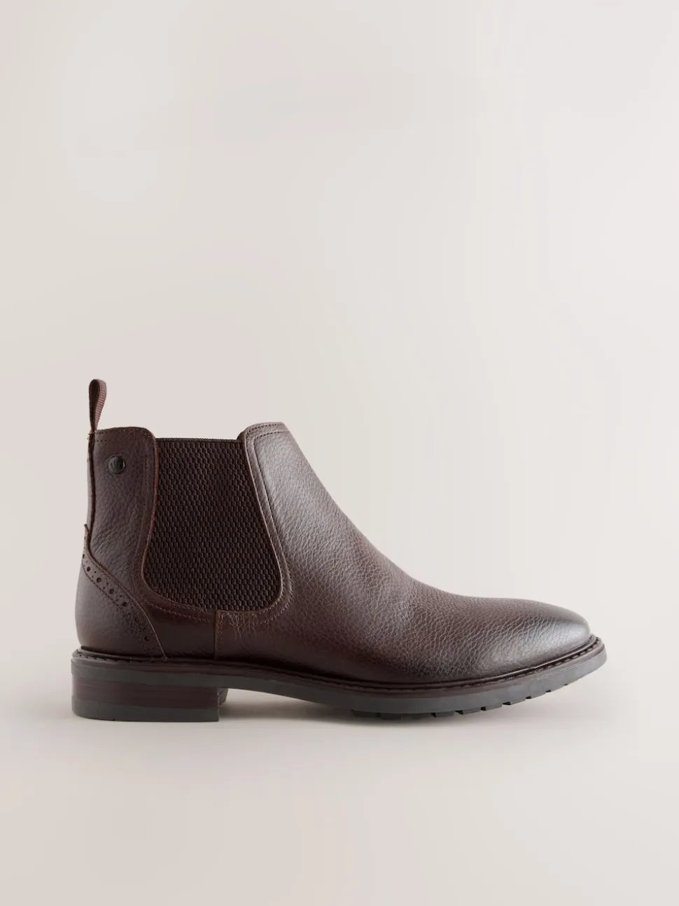 Brown Leather Chelsea Boots