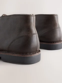 Brown Leather Desert Boots