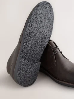 Brown Leather Desert Boots