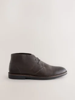 Brown Leather Desert Boots