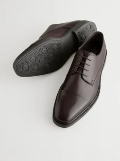 Brown Leather Toe Cap Shoes