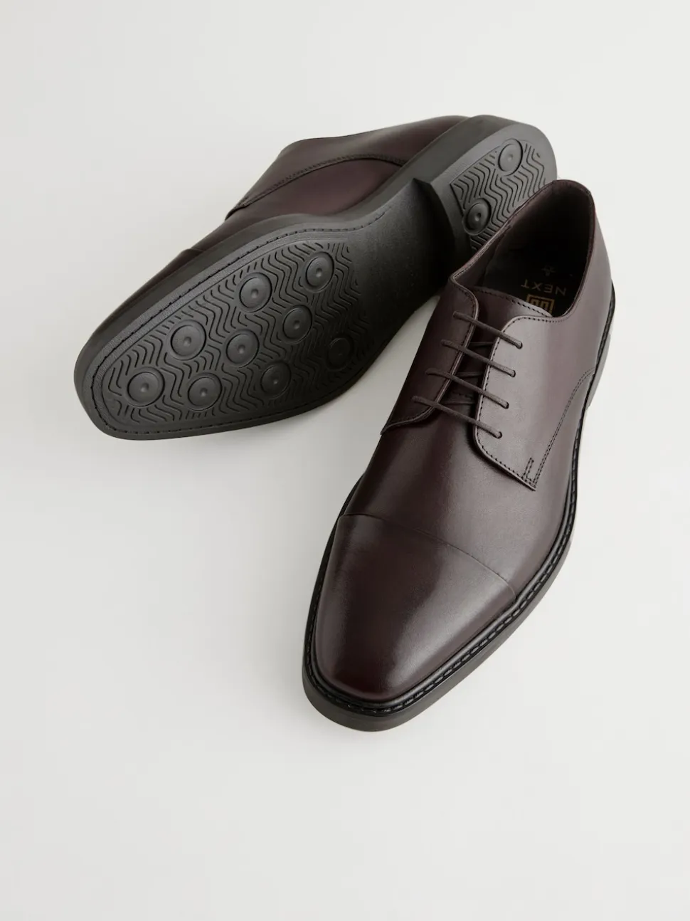 Brown Leather Toe Cap Shoes