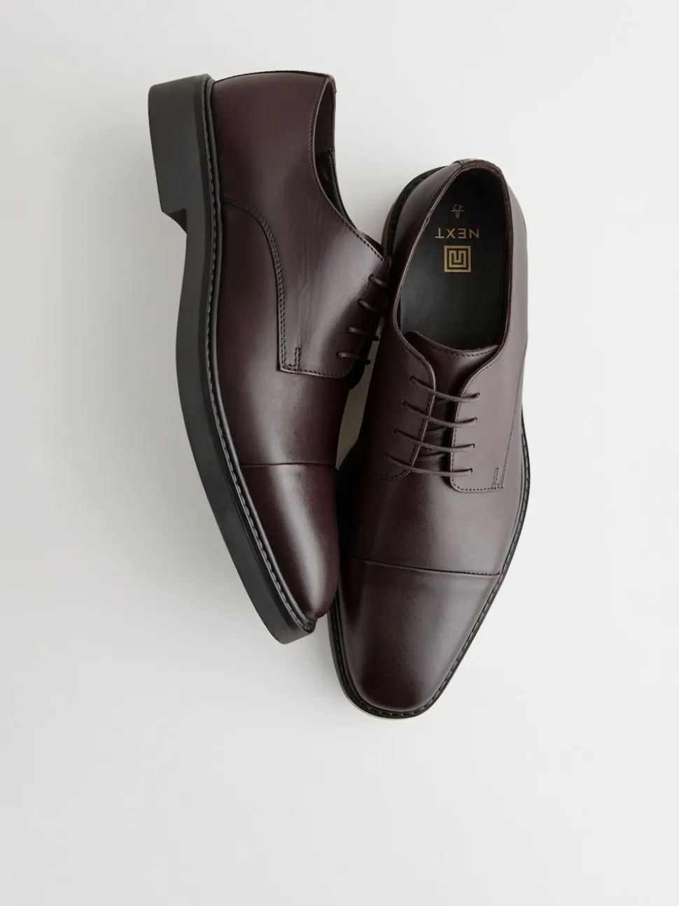 Brown Leather Toe Cap Shoes