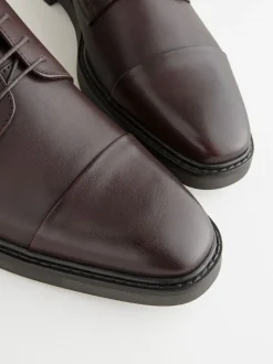 Brown Leather Toe Cap Shoes