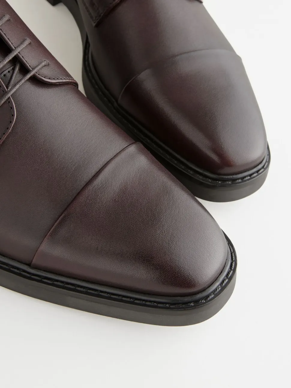 Brown Leather Toe Cap Shoes