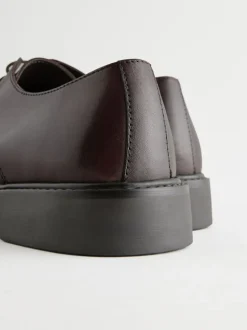 Brown Leather Toe Cap Shoes