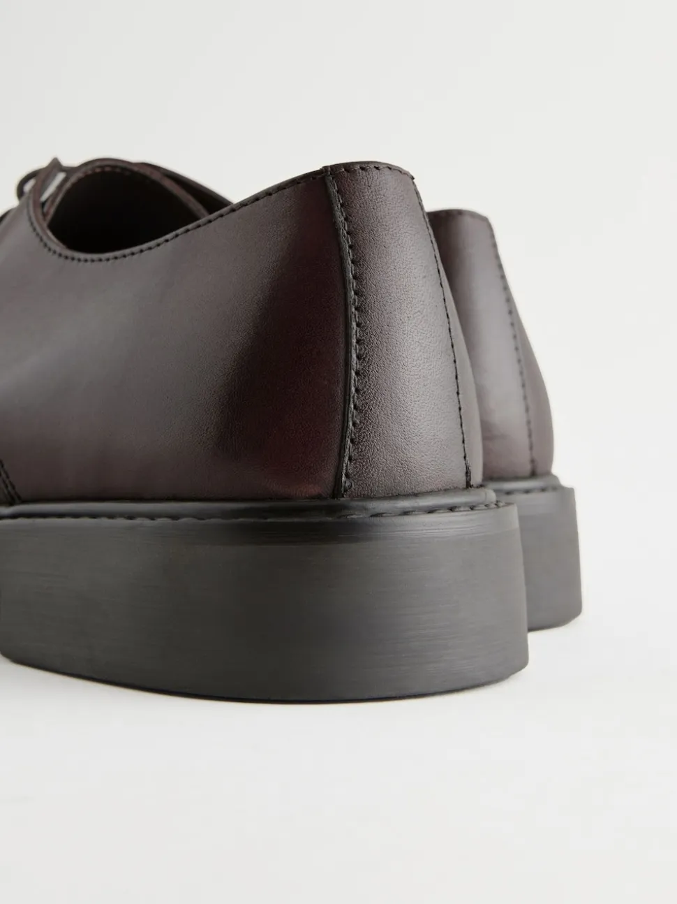 Brown Leather Toe Cap Shoes