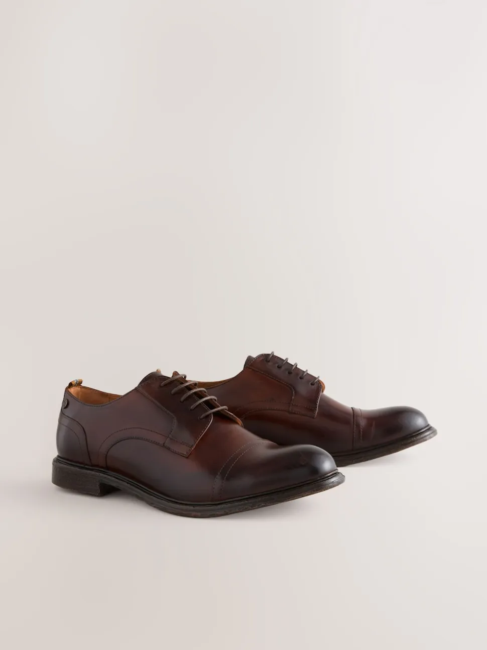 Brown Leather Toecap Shoes