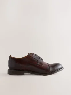 Brown Leather Toecap Shoes