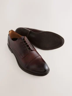 Brown Leather Toecap Shoes