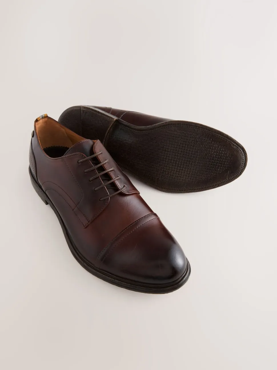 Brown Leather Toecap Shoes