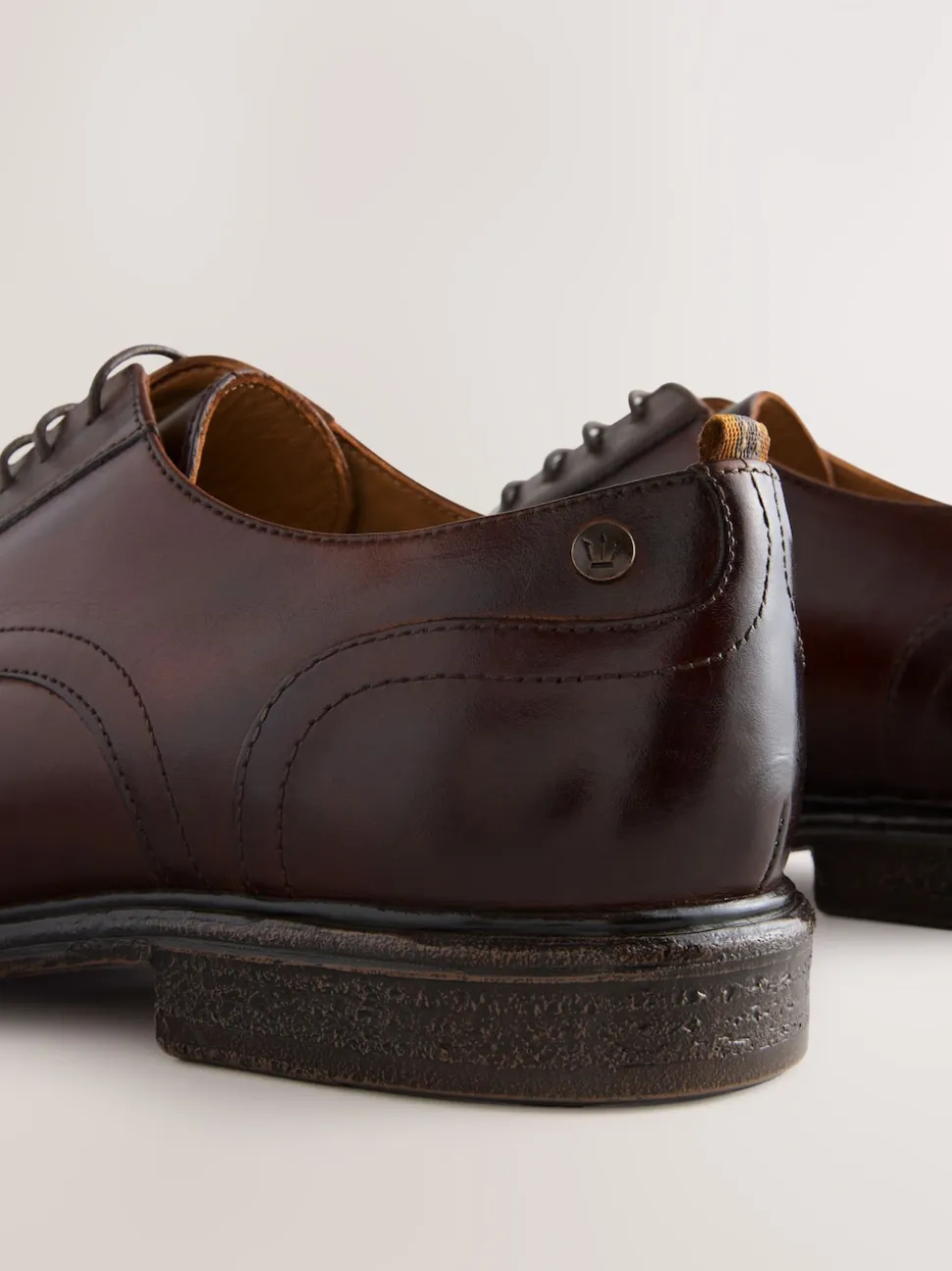 Brown Leather Toecap Shoes